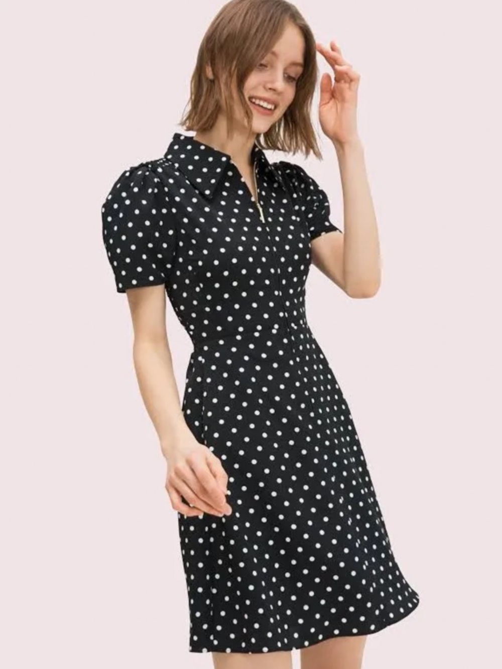 Kate Spade CABANA DOT SMOCKED DRESS